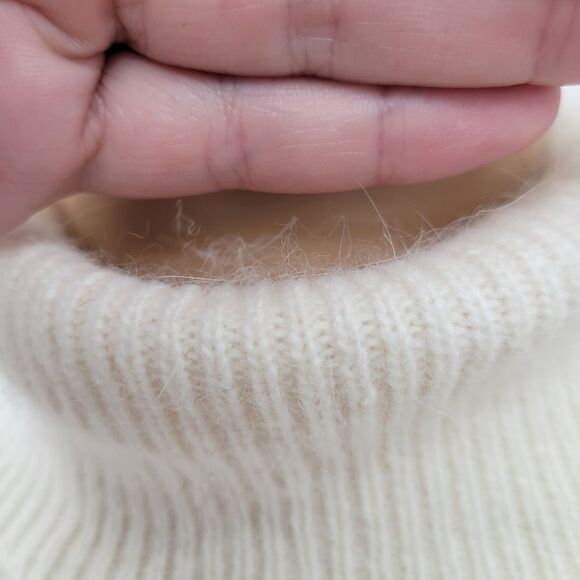 Diversity Vintage Women's Argyle Turtleneck Sweater Lambswool Angora - Picture 4 of 12